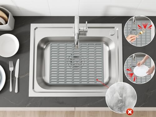 Kitchen Sink Mat, Kitchen Sink Protector, Silicone Protector Mat