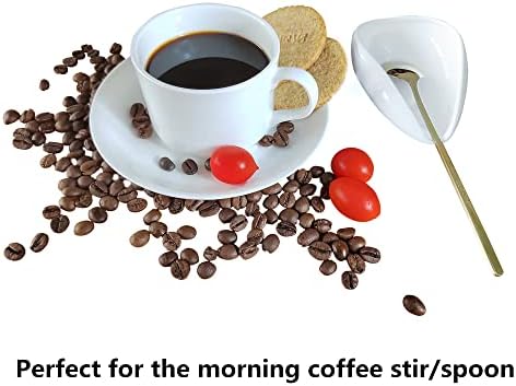 Mini Coffee Spoon Holder, Small Ceramic Spoon Rest for Coffee