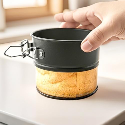 Round Shaped Springform Cake Pan with Locking Clasp – 4 Inch Small