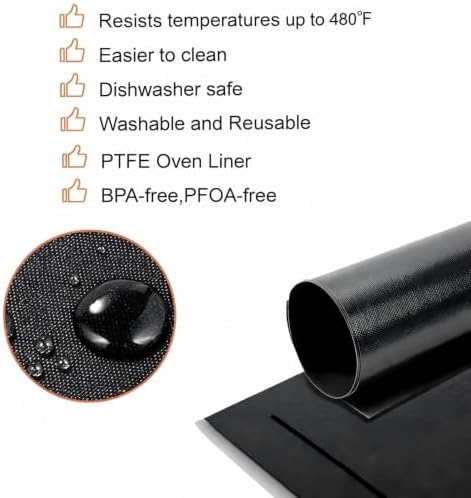 4 Pack Air Fryer Liners Reusable for Cuisinart Air Fryer TOA-70,Oven