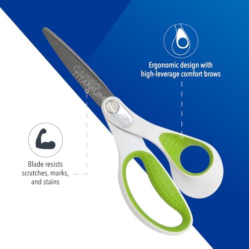 Westcott Heavy Duty CarboTitanium-Bonded 8" Straight Scissors