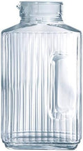 Luminarc Quadro 2-Liter Glass Pitcher with Lid, 67.5 Ounce