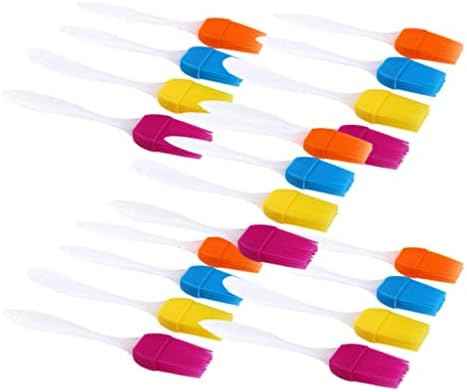 20 Pcs Silicone Pastry Brush Set for Baking and Bbq Basting