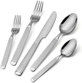 Aufranc 20 Piece Silverware Set, Stainless Steel Flatware Set for 4