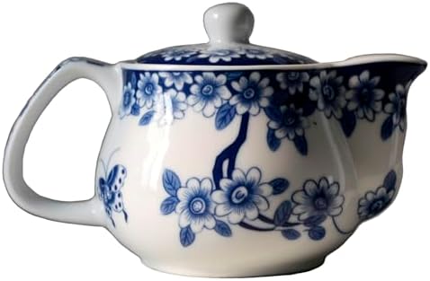 Porcelain Teapot, 9oz Small Ceramic Tea Pot with Infuser Love of