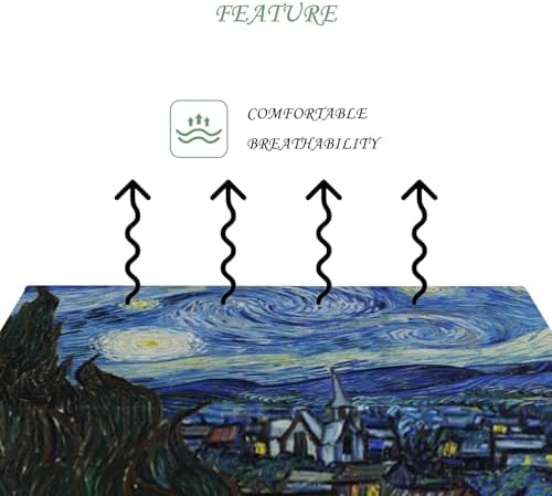 52x70 Inch Van GOG The Starry Night Washable Rectangle Tablecloth