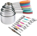 Stainless Steel Measuring Cups and Spoons Set for Home Bakers & Cooks