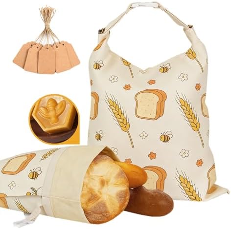 2 Pack Beeswax Bread Bags, XL 13x17in