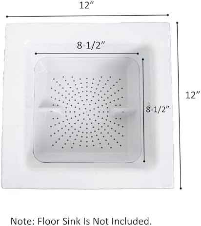 8.5-Inch ABS Floor Sink Drain Cover Strainer Basket