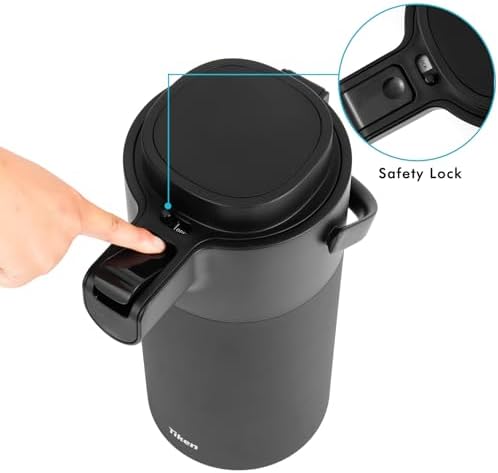 Tiken Airpot Coffee Dispenser with Pump - Coffee Carafes for Keeping