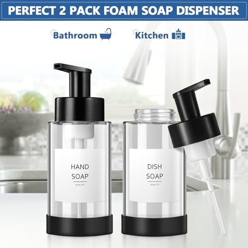 RYTOXILO Foaming Soap Dispenser, 10 oz/300ml Foaming Hand Soap