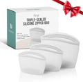 Reusable Silicone Food Storage Bags, 3-Pack Variety Set