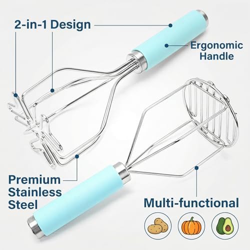 Potato Masher Hand Food Smasher Kitchen Tool Set