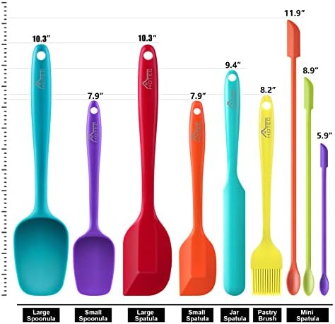 Hotec 5 pieces Silicone Basting Pastry Brushes +Hotec 9pieces Silicone