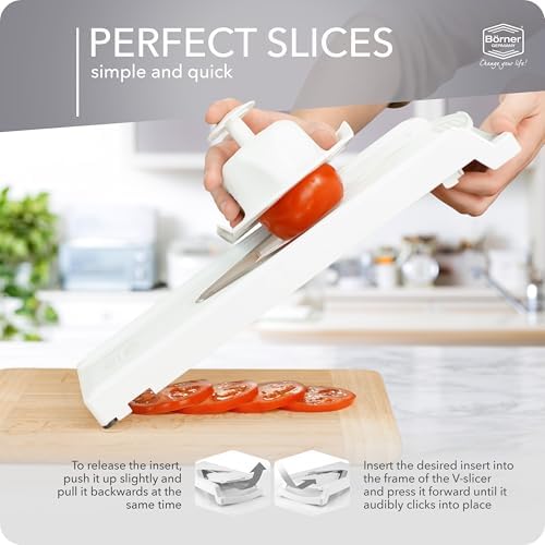 Börner V3 Mandoline Food Slicer, White