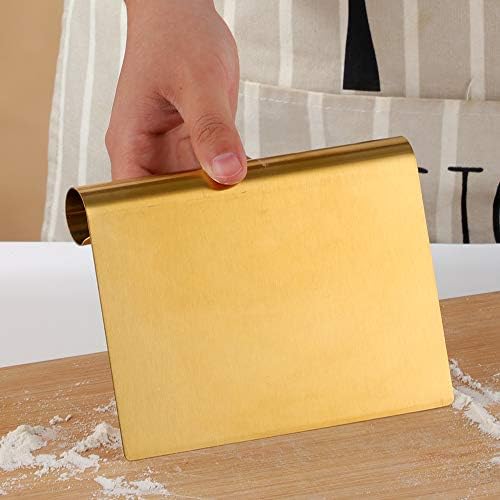 Stainless Steel Multifunctional Flour Scraper Mirror Polished Cake &