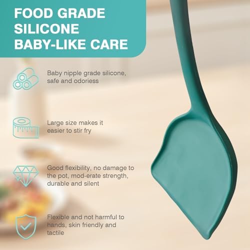 5-Piece Silicone Cooking Utensil Set, Food Grade Non-Stick Spatula and