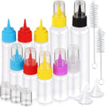 YGDZ 10-Piece Icing Writer Squeeze Bottles, 1, 2 and 4 Ounces