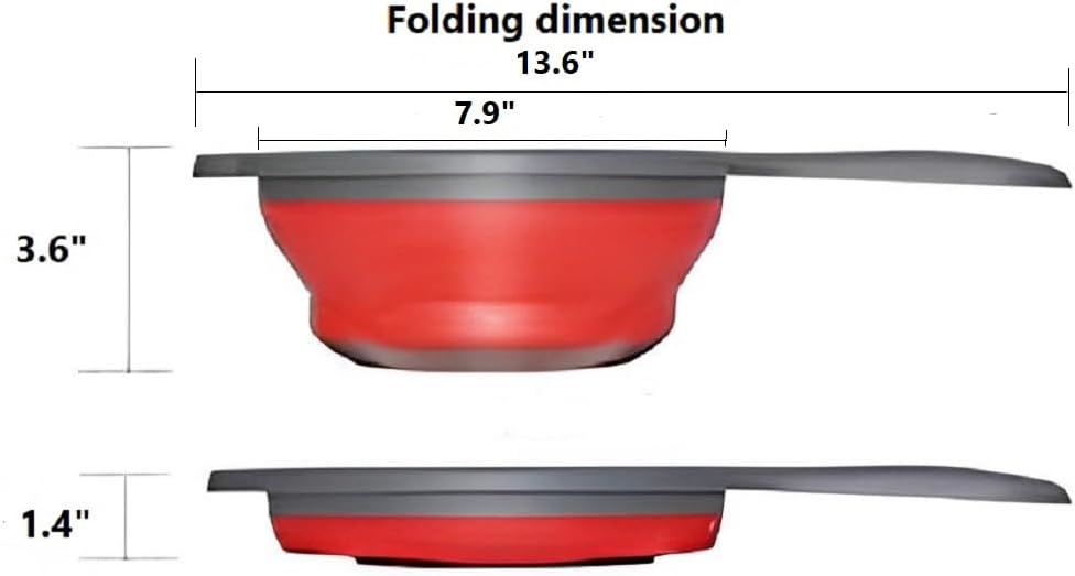 Collapsible Kitchen Strainer Basket Foldable Drainer Washing Fruits