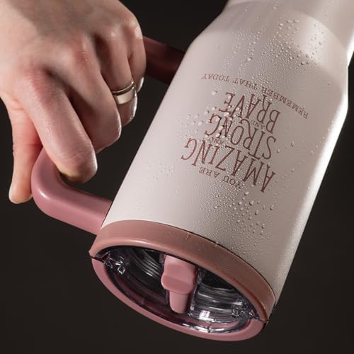 DIVERSEBEE 30 oz Insulated Stainless Steel Tumbler with Lid (Blush)