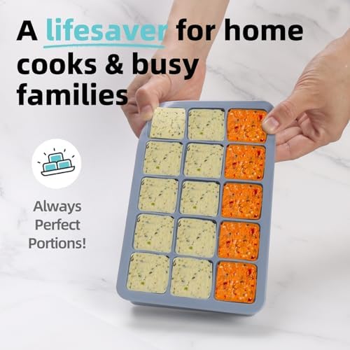 2 Tbsp Silicone Freezer Molds - Perfect for Storing Garlic, Herbs
