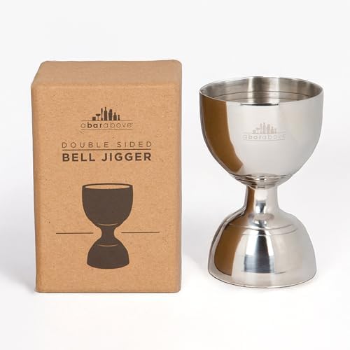 A Bar Above Bell Jigger, 10 Measurements, Stainless Finish, 1 Pack