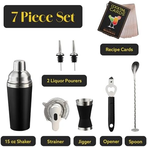 Excellent Grip Mixology Bartender Kit - Drink Mixer Set with All