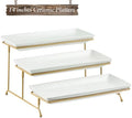 YHOSSEUN 3 Tier Serving Tray for Party,Tiered Serving Platters, 14 In