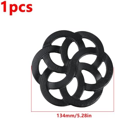 Antrader Tea Pot Trivet,Cast Iron Trivet,5.28" Diameter,Black,1Pcs