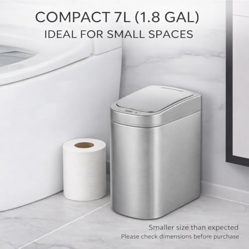 Ninestars 1.8 Gallon Automatic Motion Sensor Trash Can