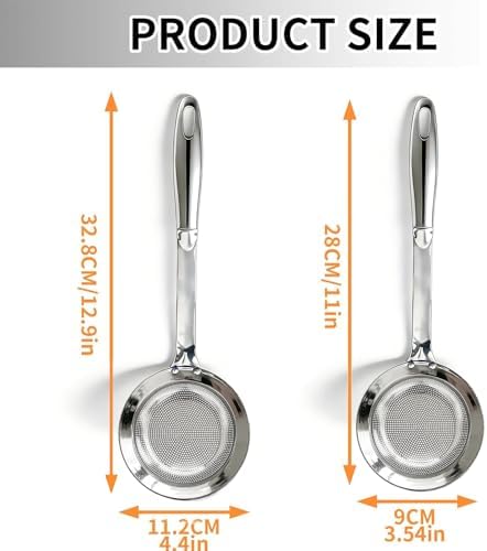 Stainless Steel Colander, 2024 Upgrade Extra Fine Mesh Strainer with