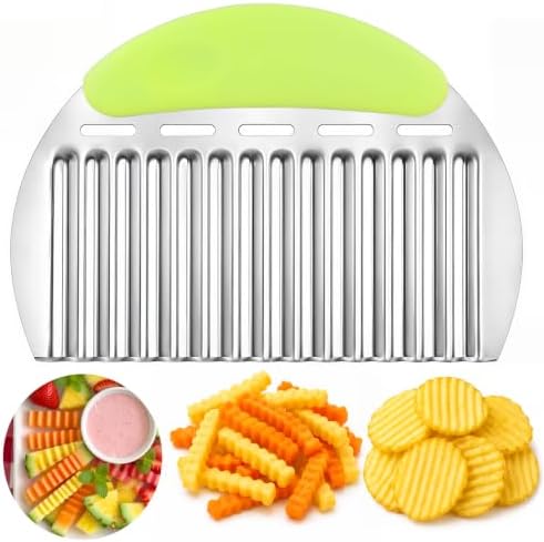 JAYVAR Large Crinkle Cutter French Fry Cutter