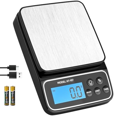 SEMIER Kitchen Scale with 4 Units Percentage and Tare Function