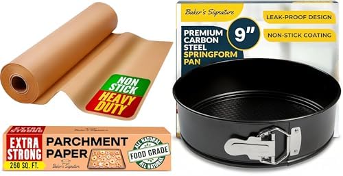 Baker's Signature 9 Inch Springform Cheesecake Pan with Removable