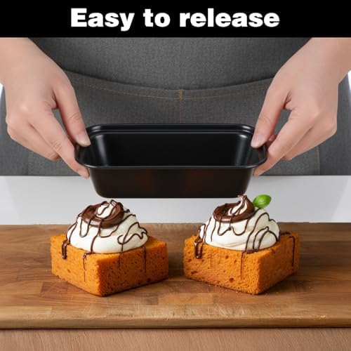 24 Pcs Mini Loaf Pans for Baking Bread,Non Stick Small Loaf Pans