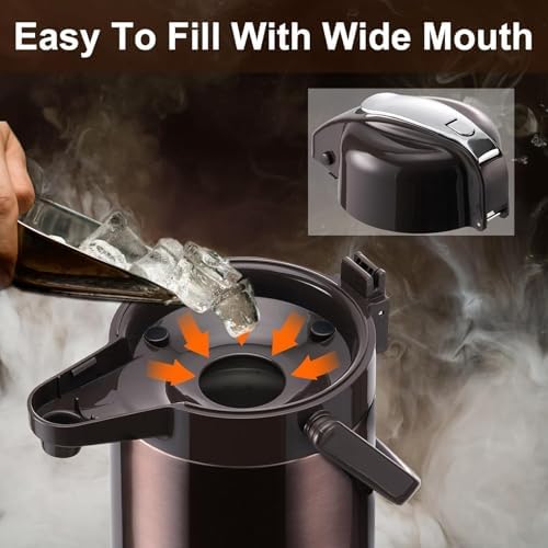 PARACITY Coffee Carafe, 84.5 fl oz/2.5 L Airpot Coffee Dispenser with