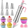 Dessert Decorating Syringe Set, Stainless Steel Frosting Kit