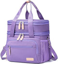 Weitars Lunch Bag For Women Men - Dual Compartment Large Lunch Box 15L