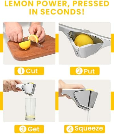 Stainless Steel Lemon Squeezer with Seed Filter