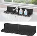 Sink Splash Guard Behind Faucet, Silicone Sink Faucet Drying Mat &