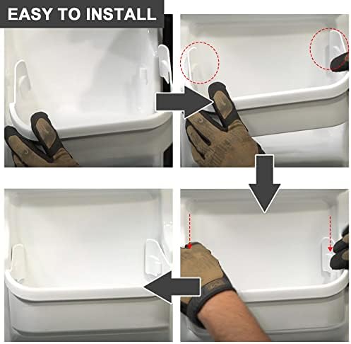 AMI PARTS 240351601 Refrigerator Freezer Door Bin Side Frame (2 Pack)