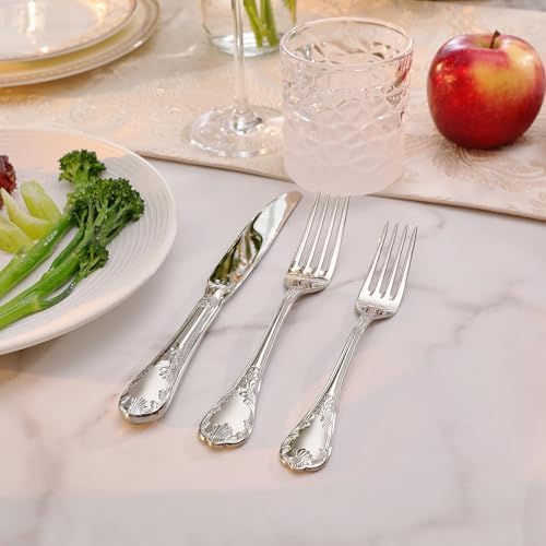 KEAWELL Premium Regalia 4-Piece 8-Inch Dinner Fork Set