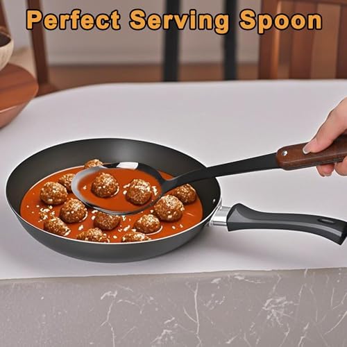 Stainless Steel Kitchen Utensils Set, 6pcs, Wooden Handle