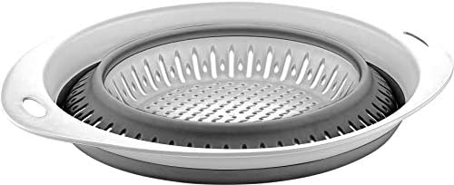 Collapsible Colanders (Strainers) for Fruit Vegetable Food Sizes 8"