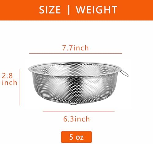 GREATLINK Stainless Steel Colander and Fine Mesh Strainer for Kitchen