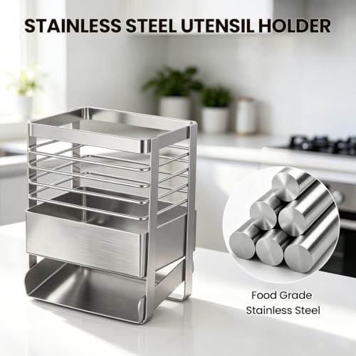Utensil Drying Holder, Stainless Steel Silverware Drying Rack