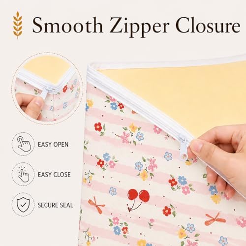 7PCS Beeswax Bread Bags for Sourdough Bread Storage
