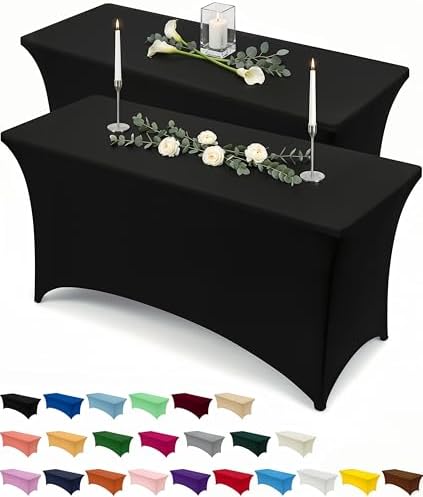 Utopia Kitchen Spandex Table Cloth 2 Pack