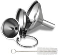 Stainless Steel Kitchen Funnel, Large, Medium and Small Three-piece