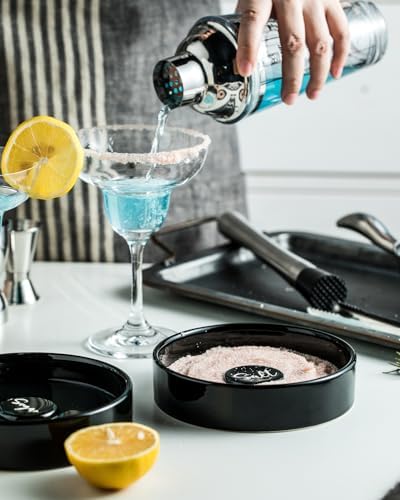 Zoeeker Bar Glass Rimmer for Margarita and Cocktail, Ceramic Salt